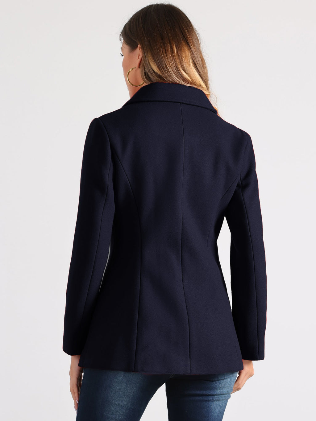 Structured Single-Breasted Peacoat