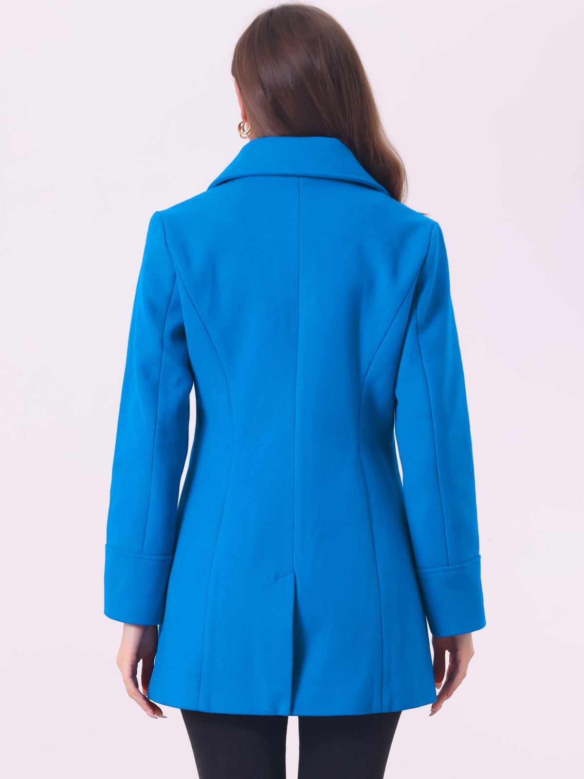 Curved Waist Vent Overcoat