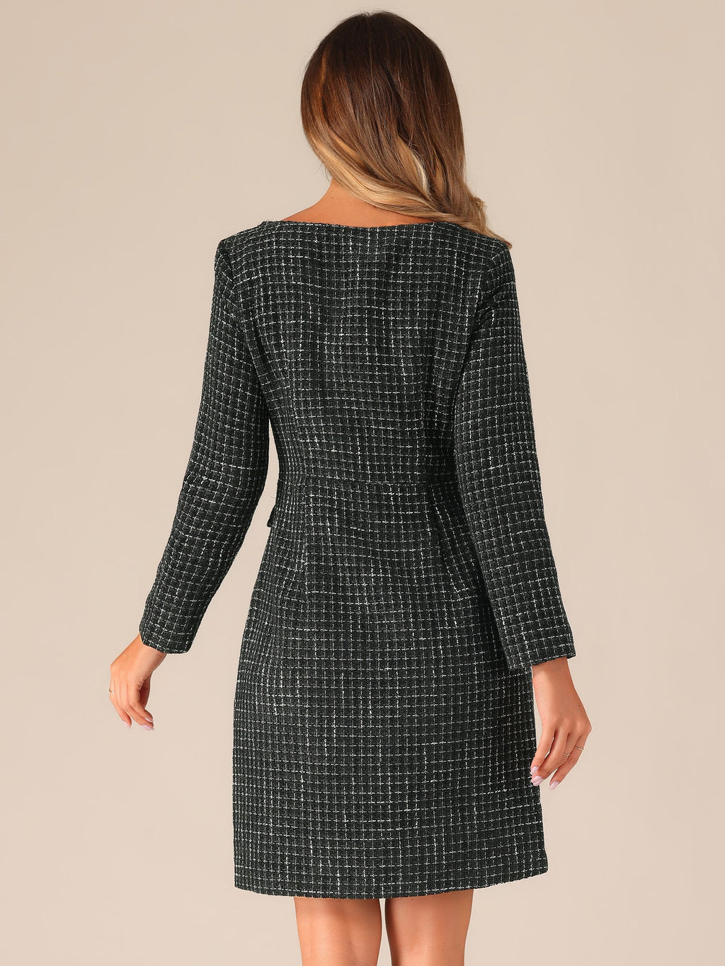 Casual Plaid Party Dress