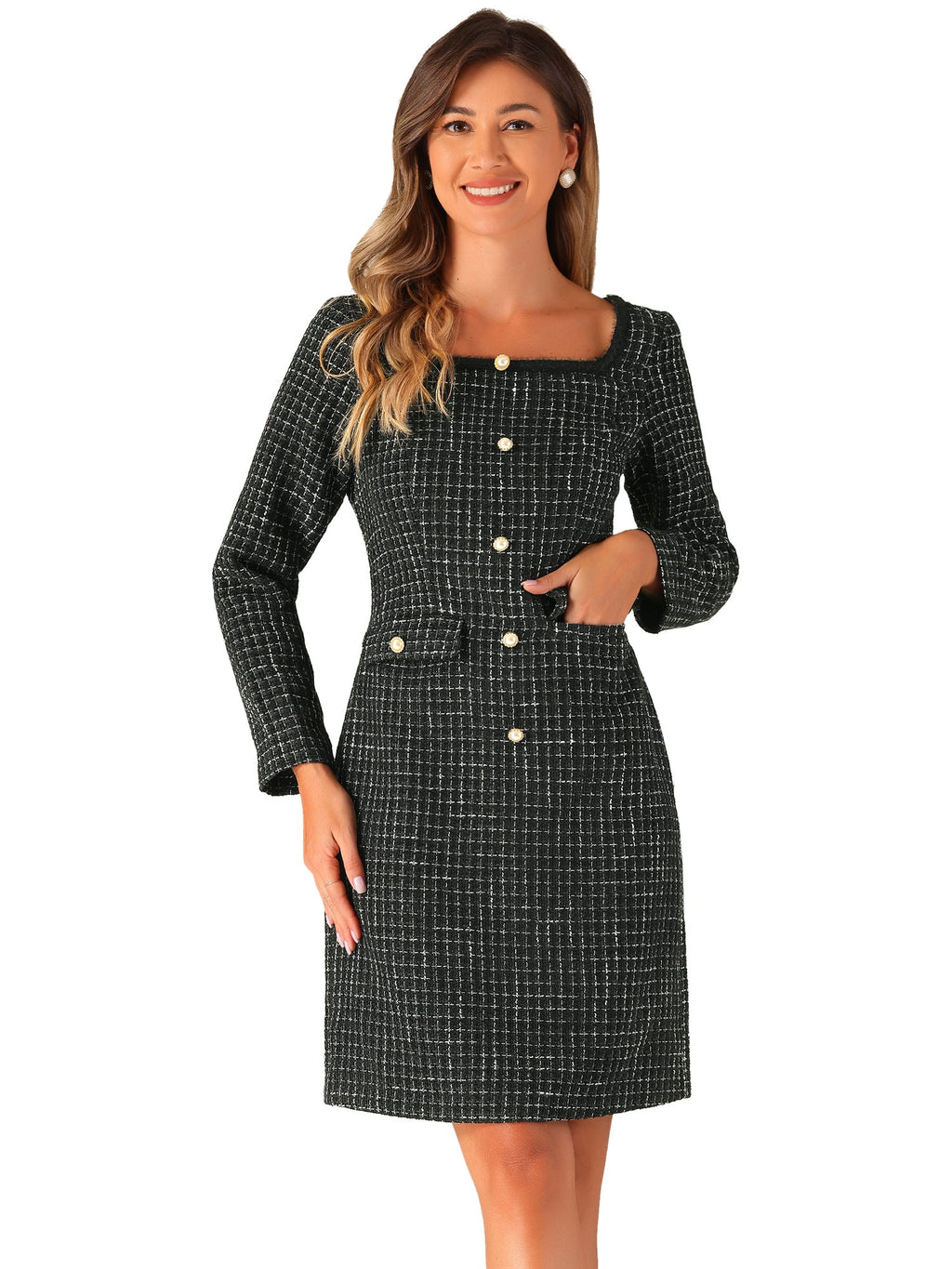 Casual Plaid Party Dress