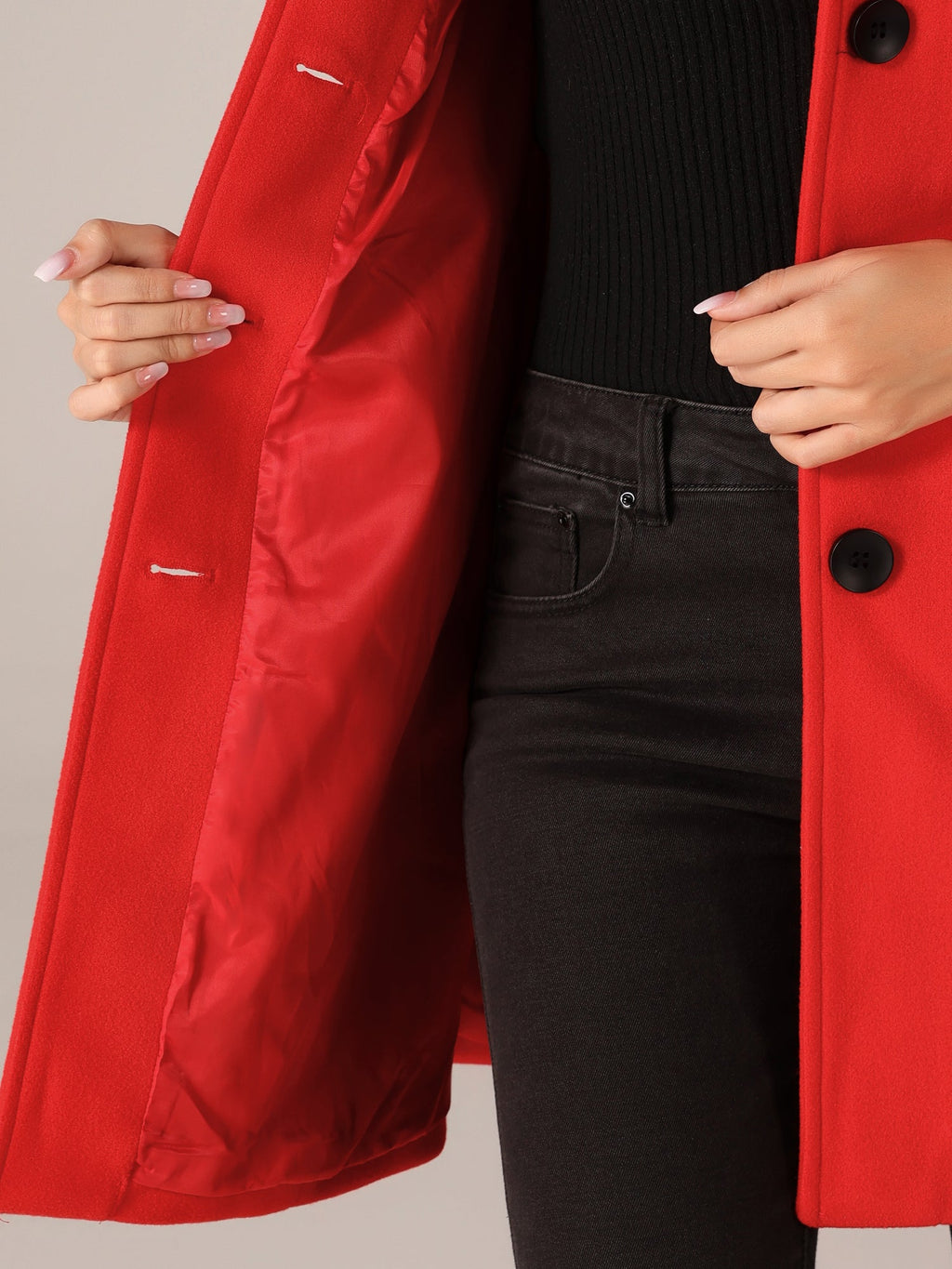Low-Iron Mid-Length Coat