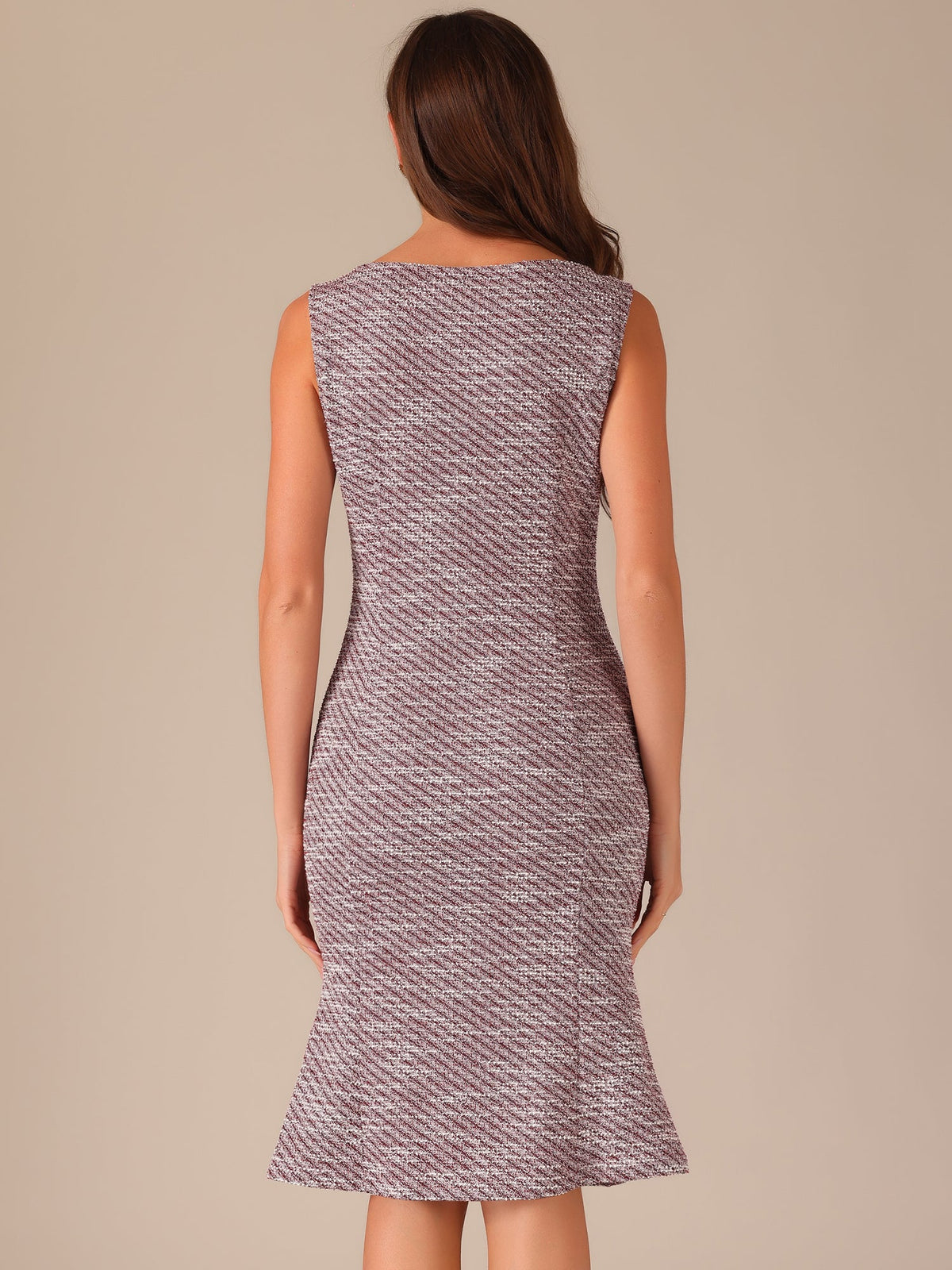 Plaid Bodycon Sleeveless Dress