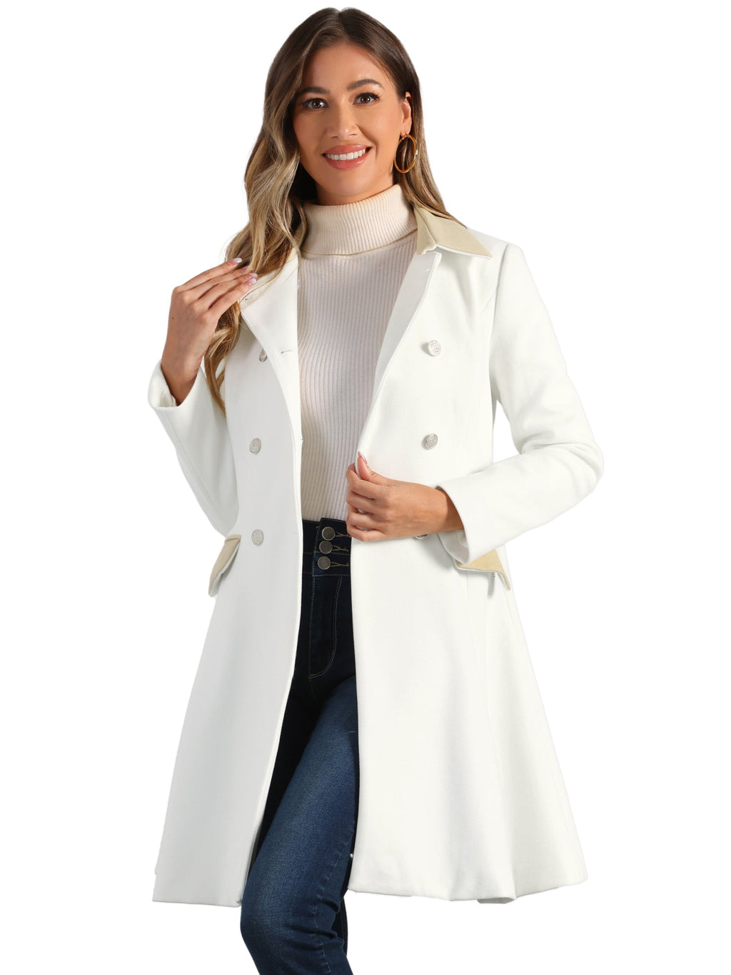 Smooth Machine-Wash Peacoat