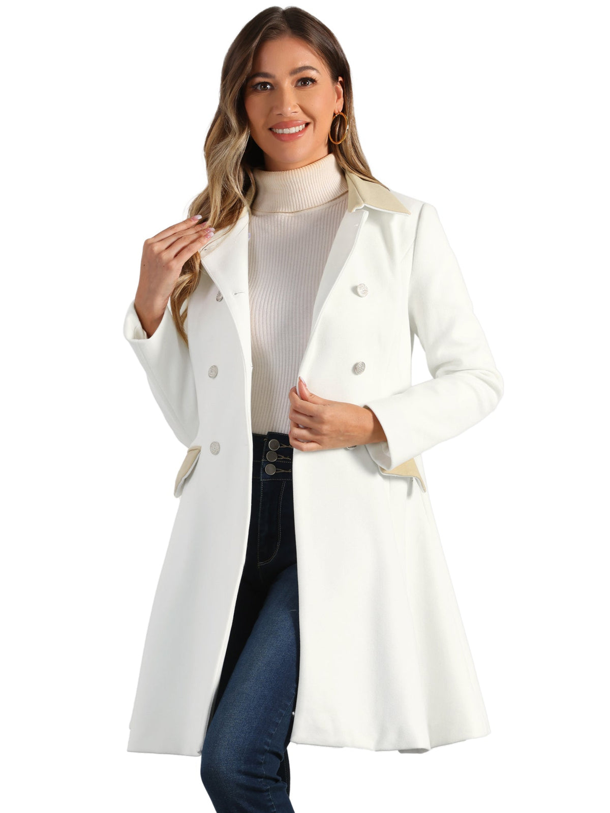 Smooth Machine-Wash Peacoat