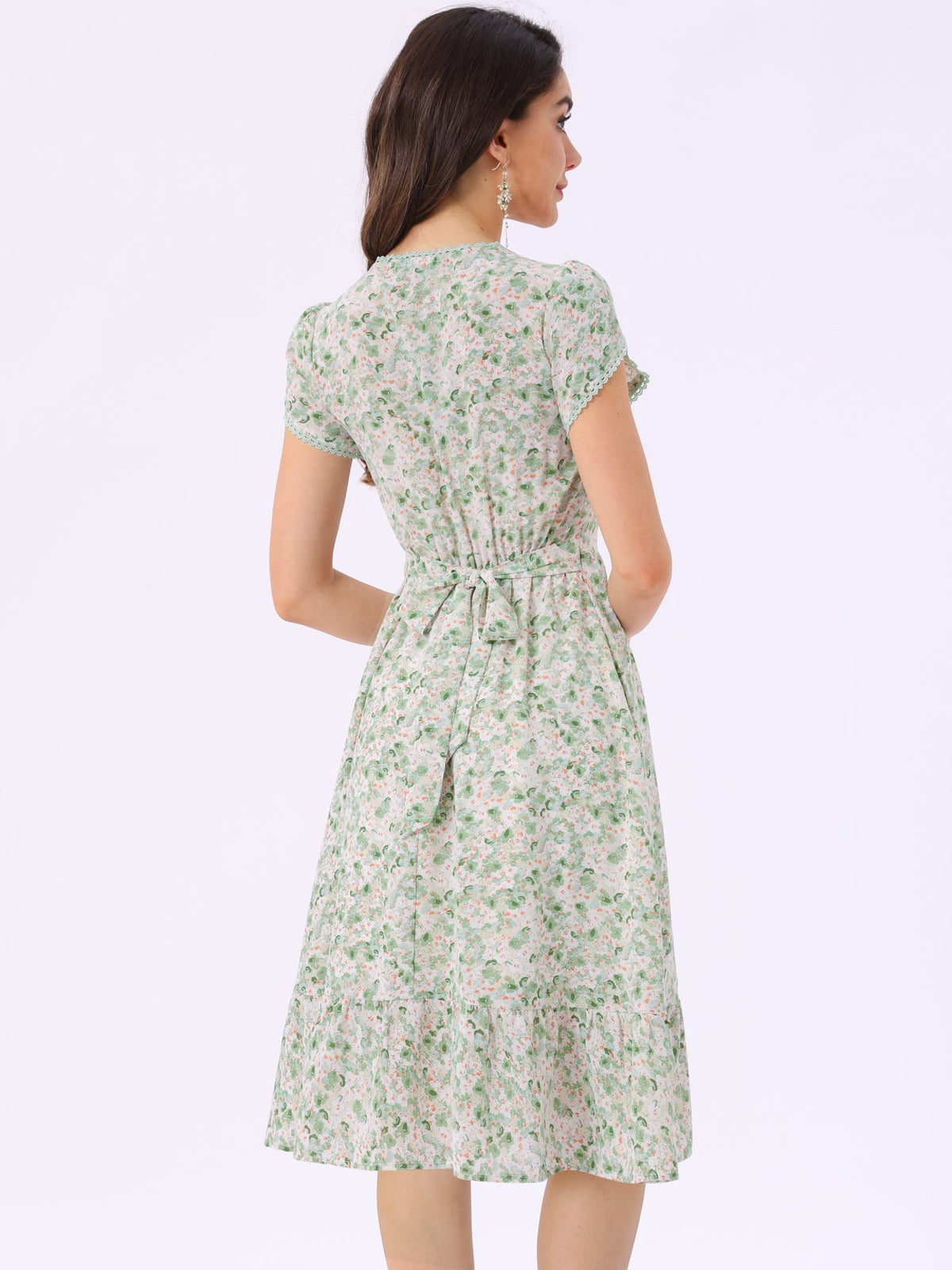 Casual Long-Sleeve A-Line Dress