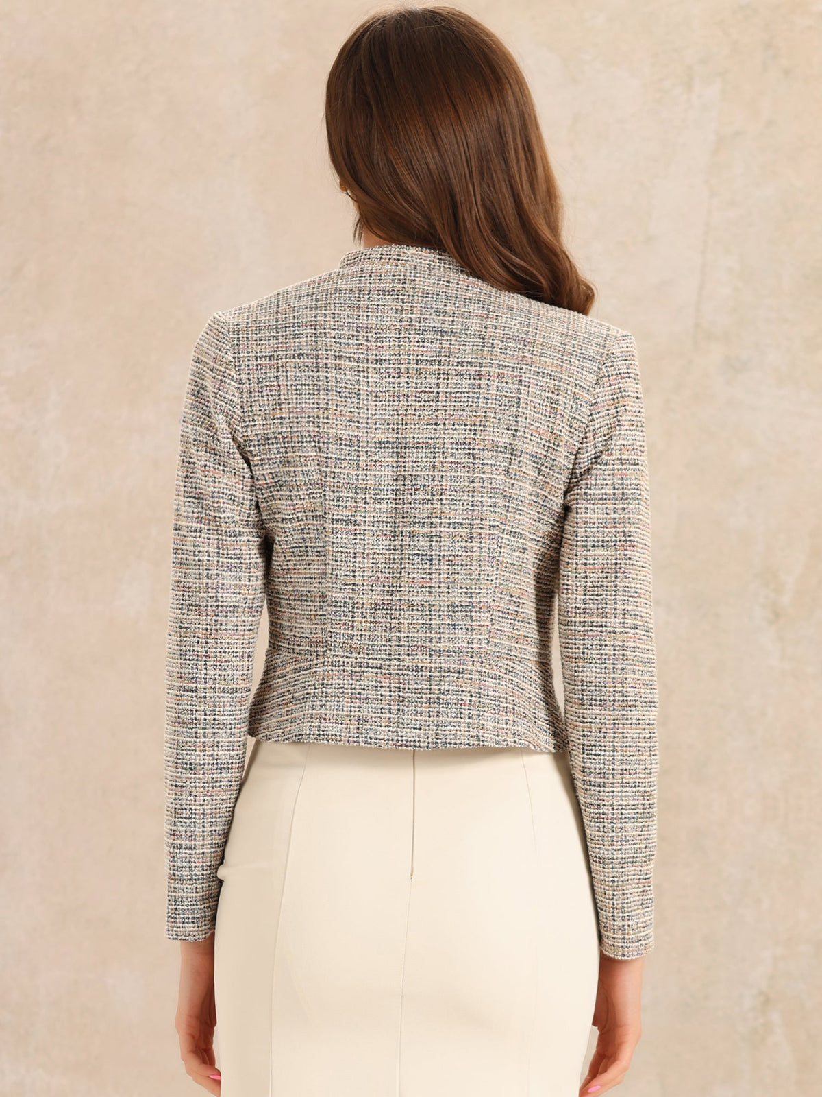 Cotton-Soft Plaid Blazer