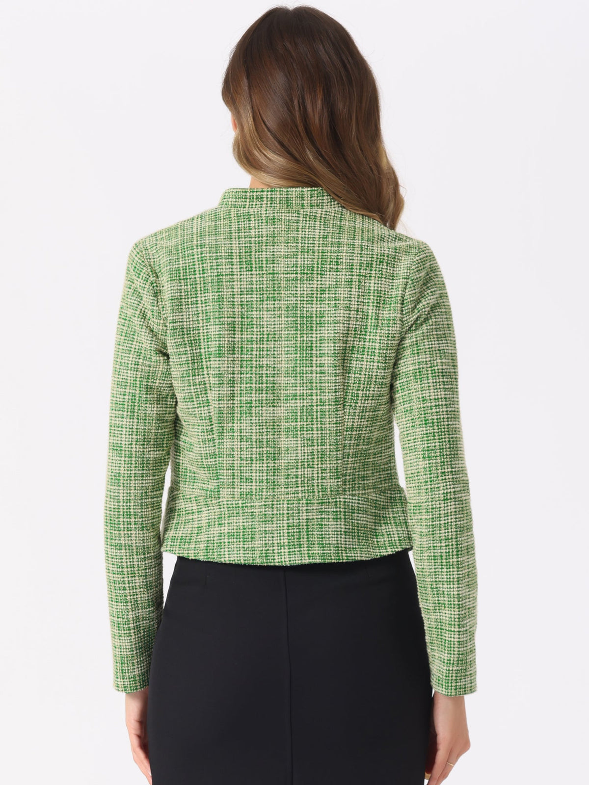 Cotton-Soft Plaid Blazer
