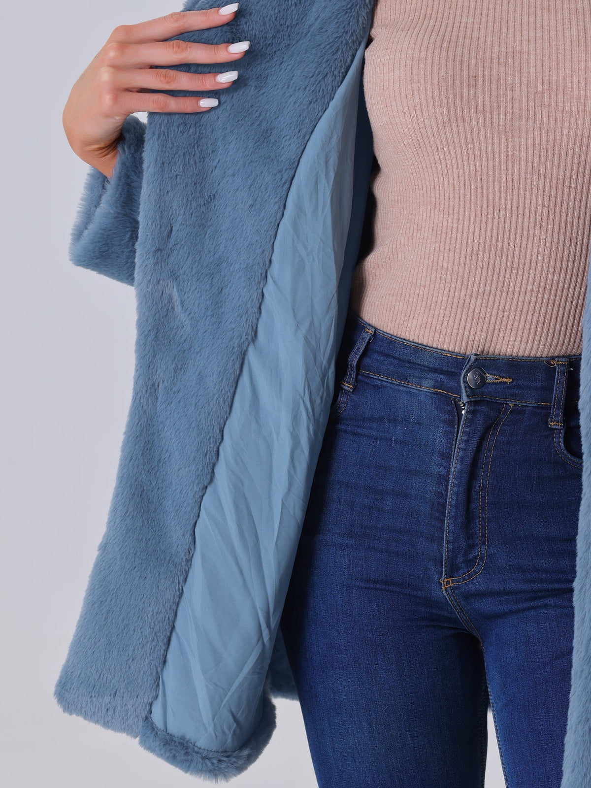Cloud Wrap Faux Fur Coat