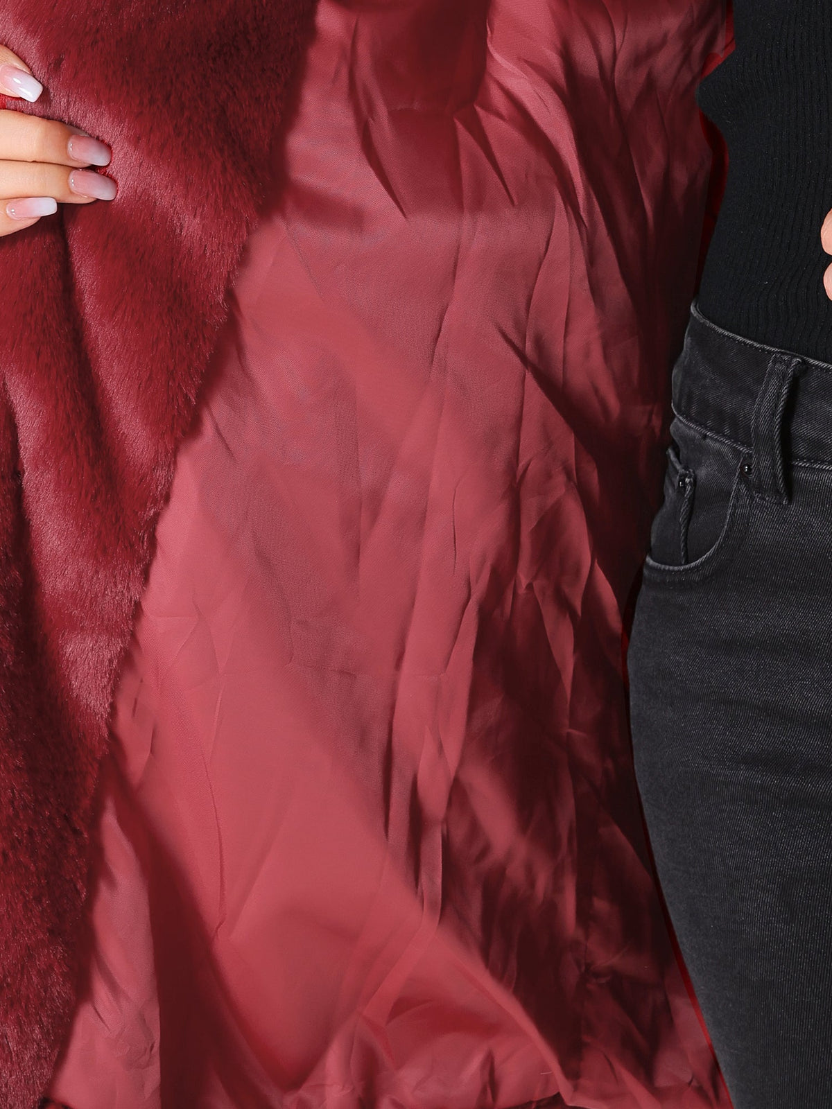 Cloud Wrap Faux Fur Coat