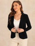 Drape-Soft Long-Sleeve Blazer