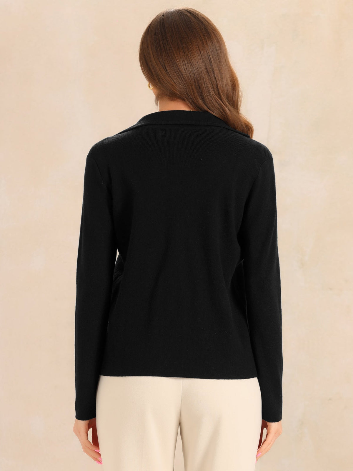 Drape-Soft Long-Sleeve Blazer