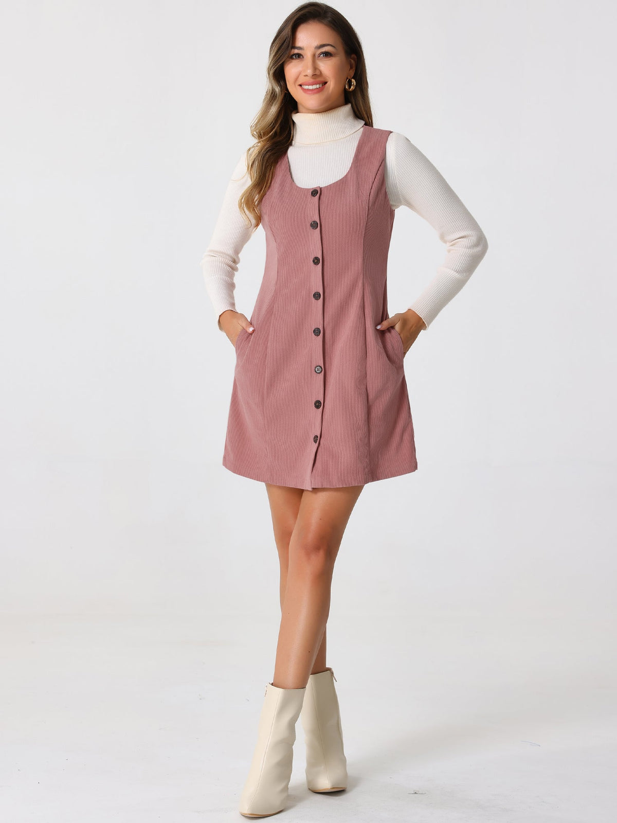 Scoop Neck Sleeveless Dress