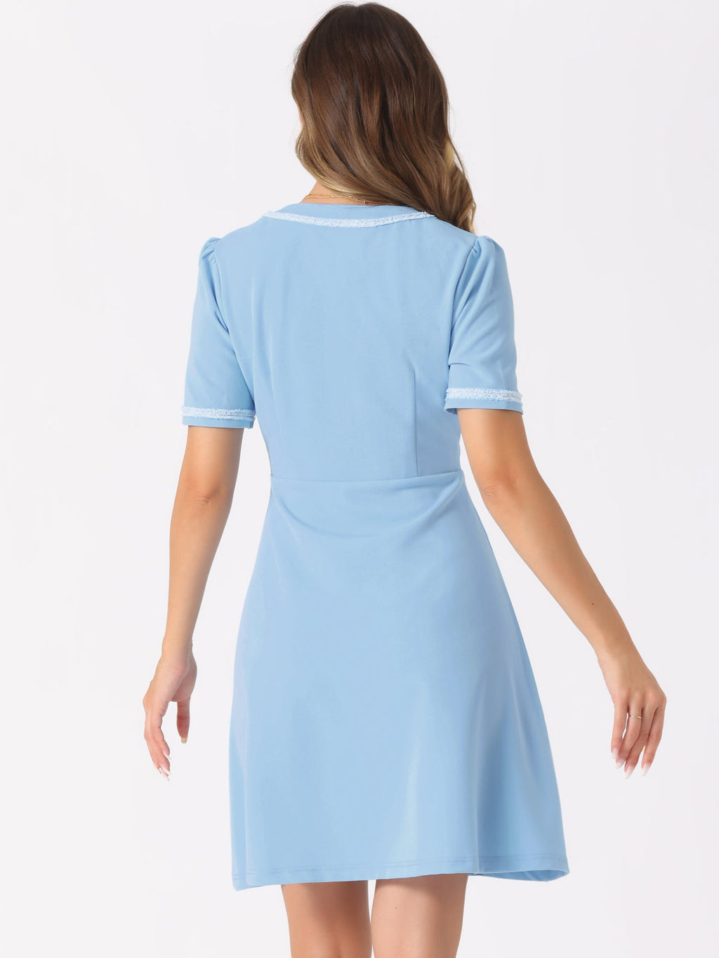Short Sleeve A-Line Summer Dress