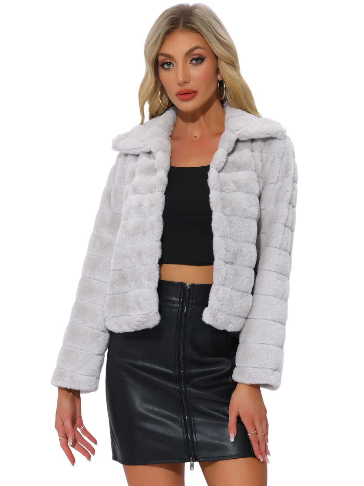Puff Open Front Coat