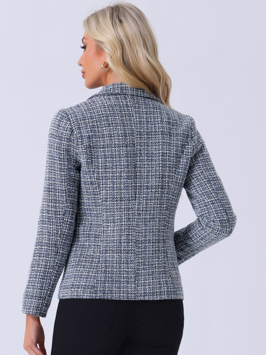 Tailored Button-Accent Blazer