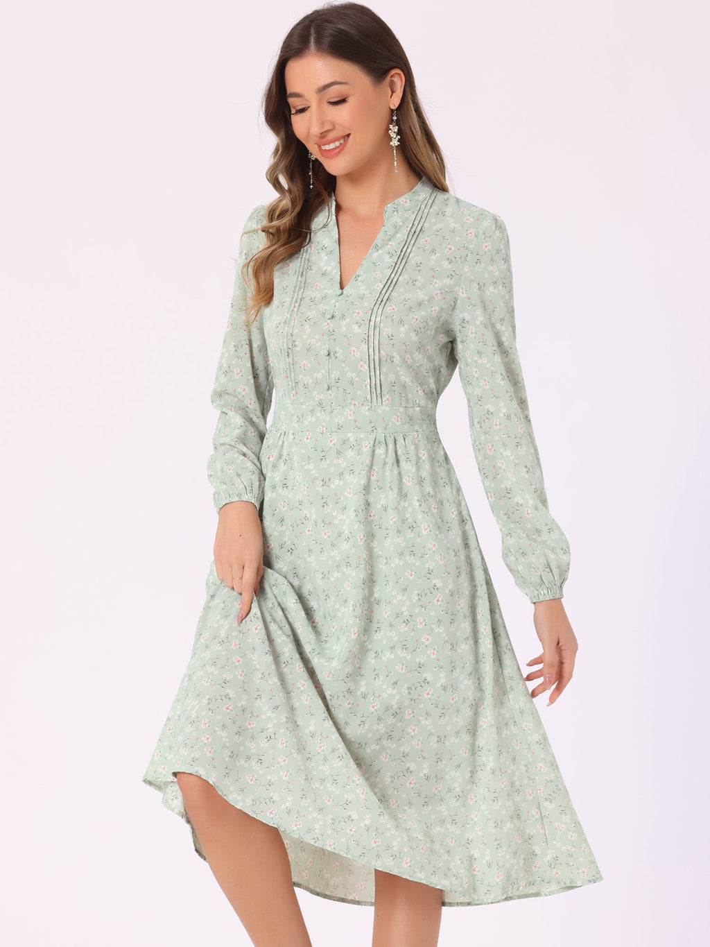 Casual Polyester Holiday Dress