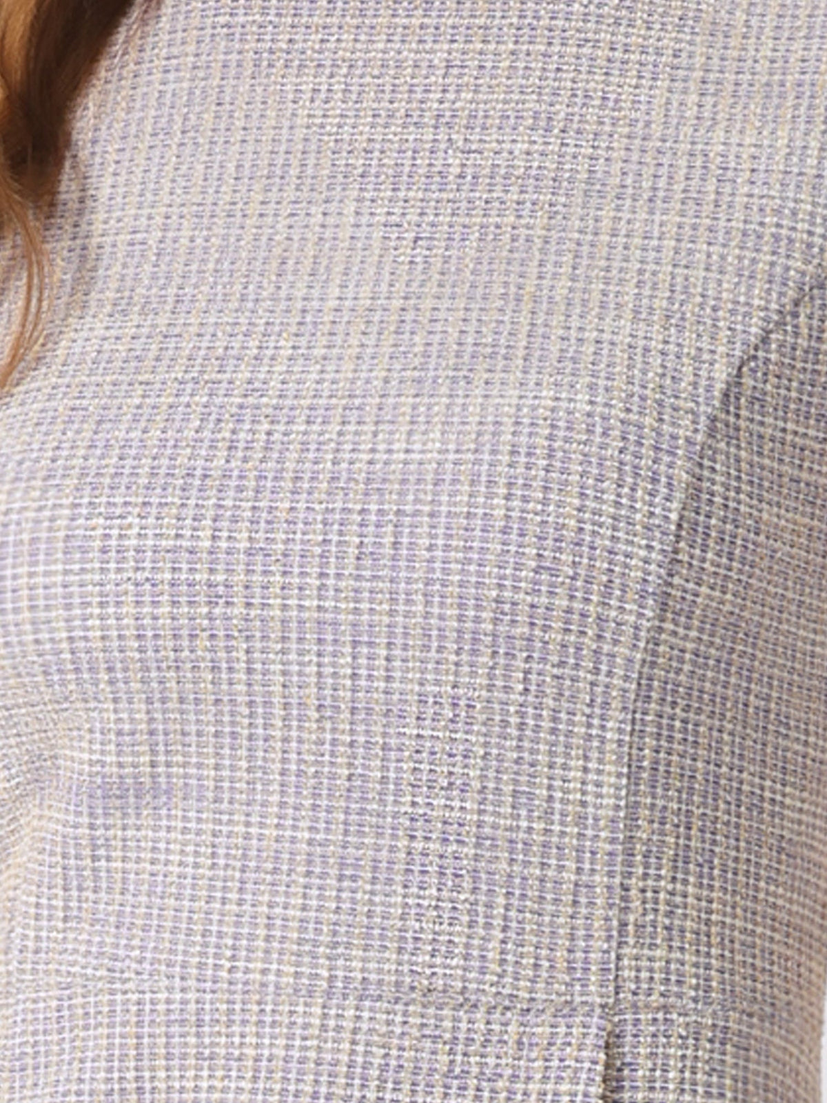 Plaid High-Waist Stretch Dress