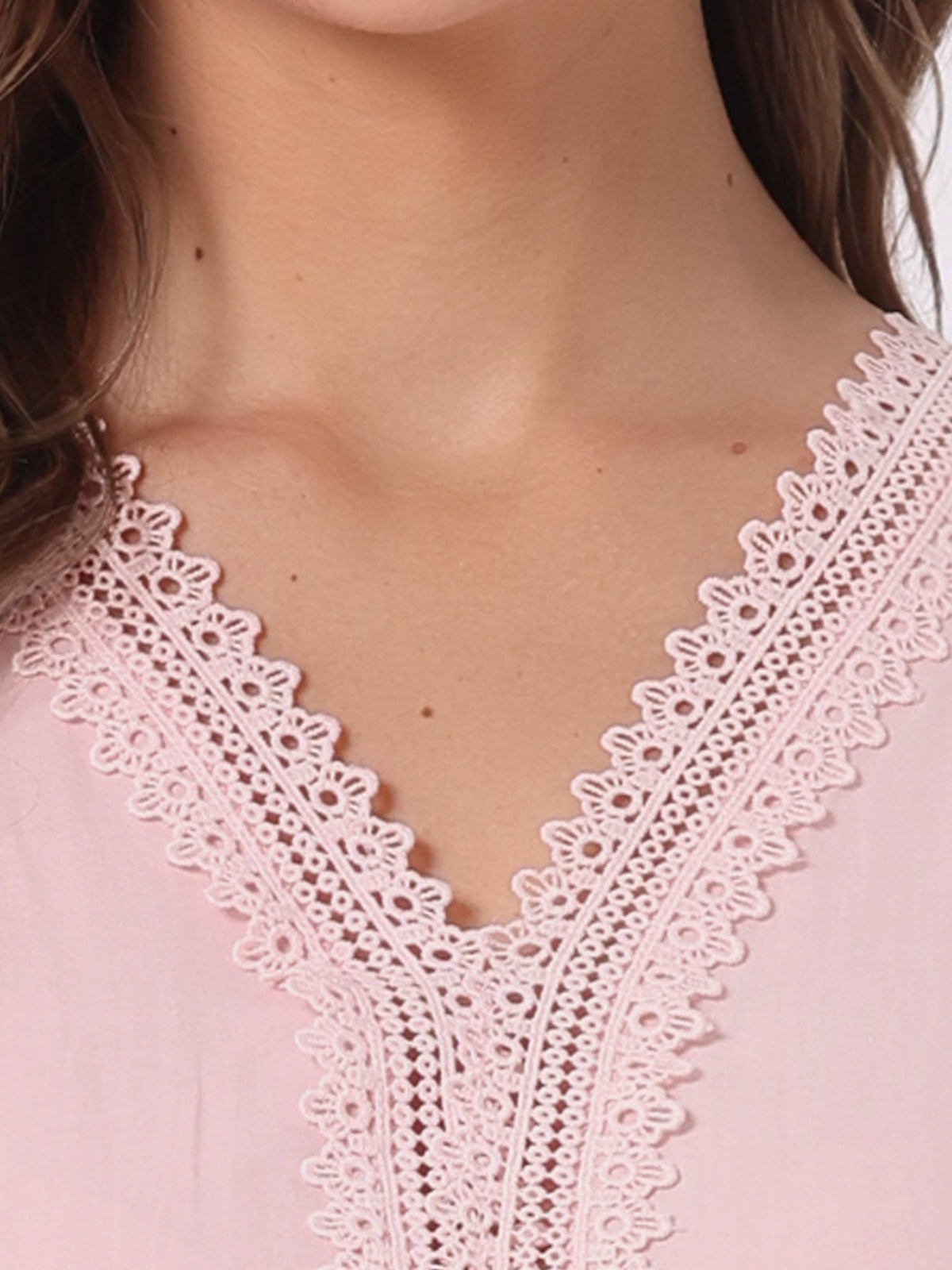 Crochet Lace Pleated Dress