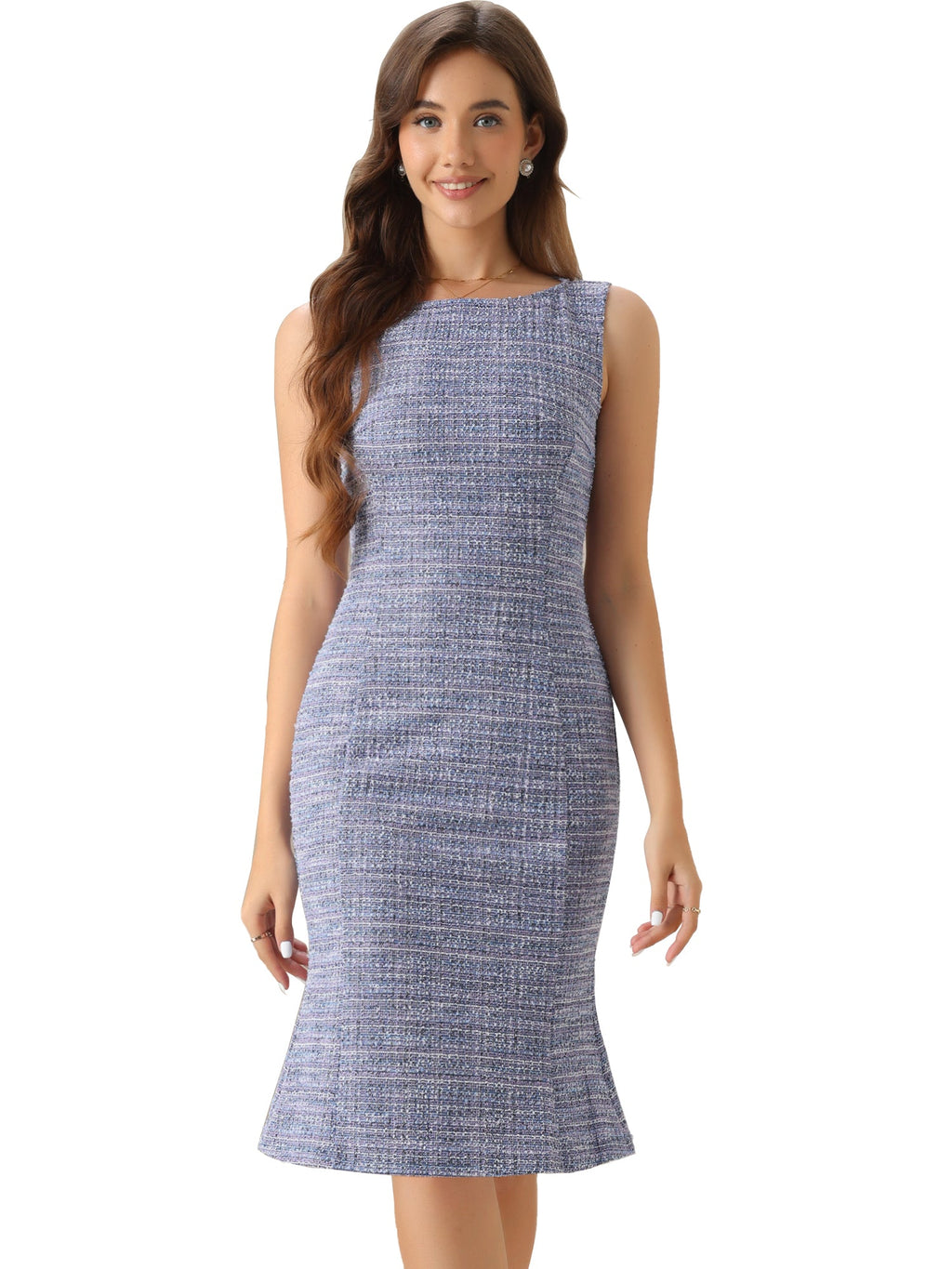 Plaid Bodycon Sleeveless Dress