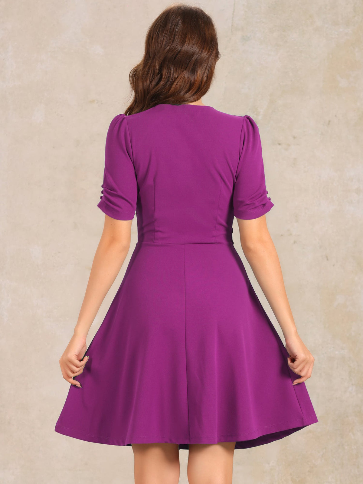 Sweetheart Neck Zipper Business Dress