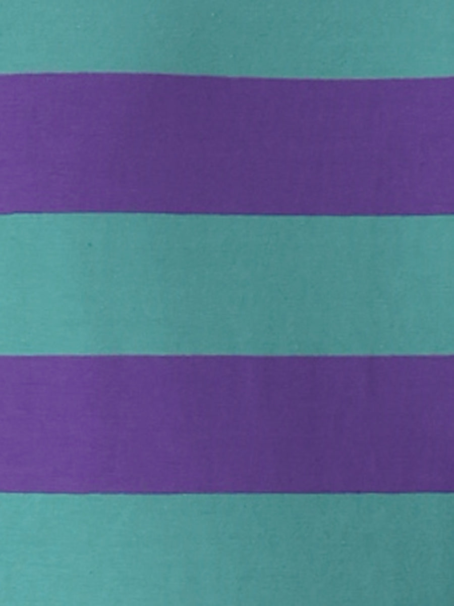 Boat Neck Stripe Slim T-Shirt