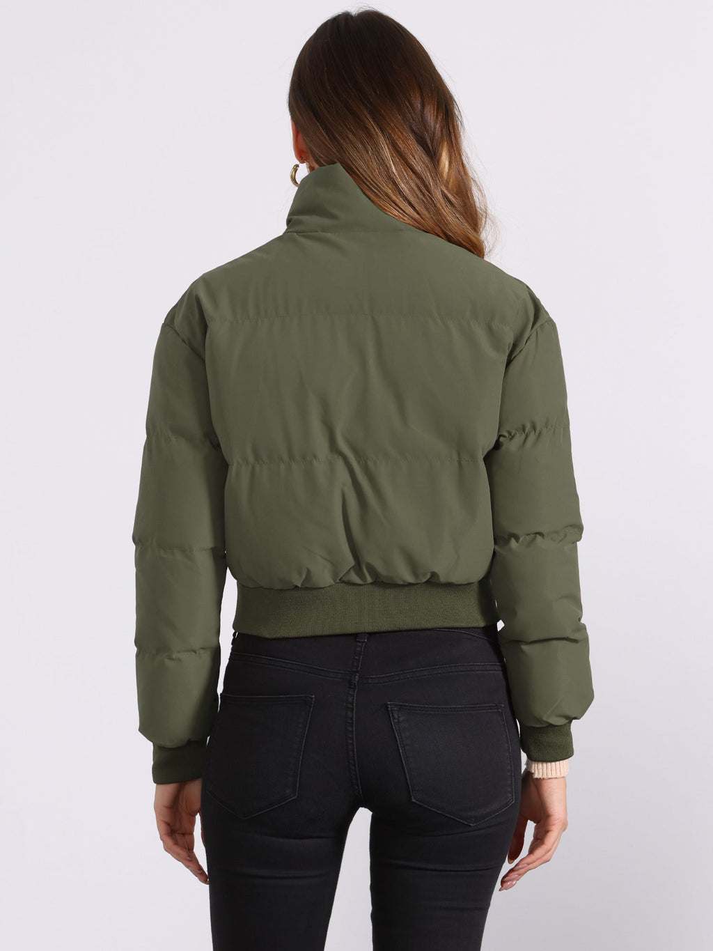 Fall-Winter Solid Long Sleeve Jacket