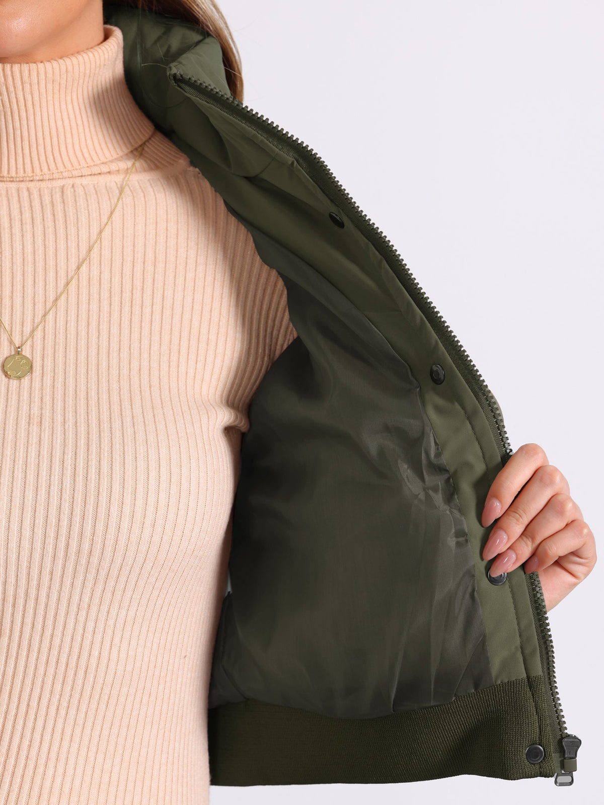 Fall-Winter Solid Long Sleeve Jacket