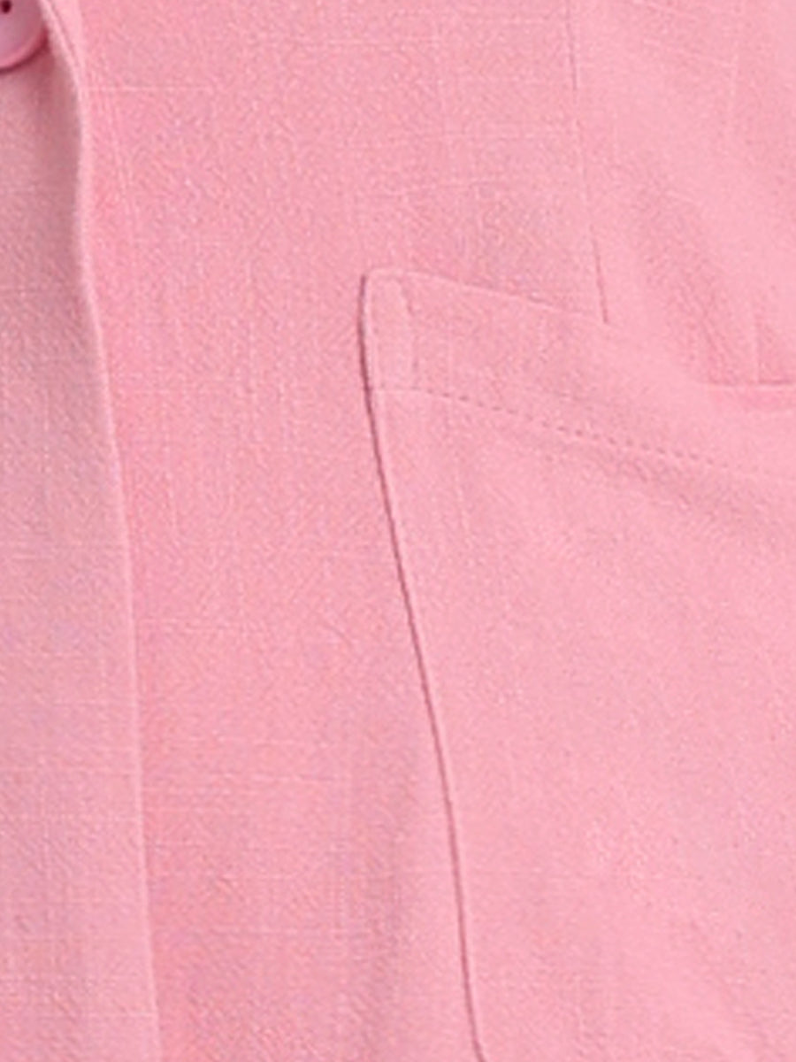 Fluid-Drape Solid Blazer
