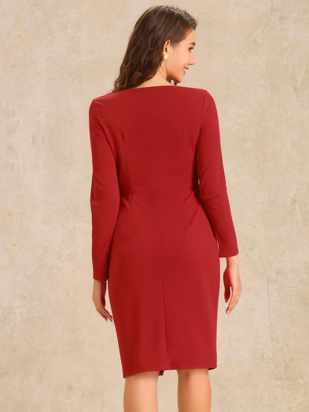 Casual Mid-Length Sheath Dress