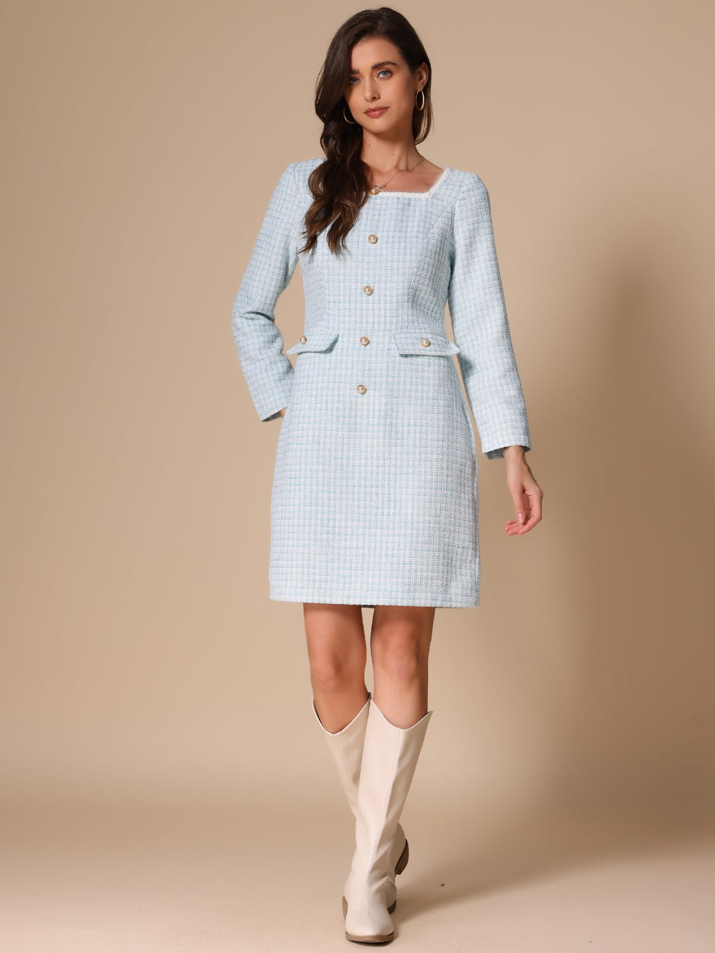 Casual Plaid Party Dress
