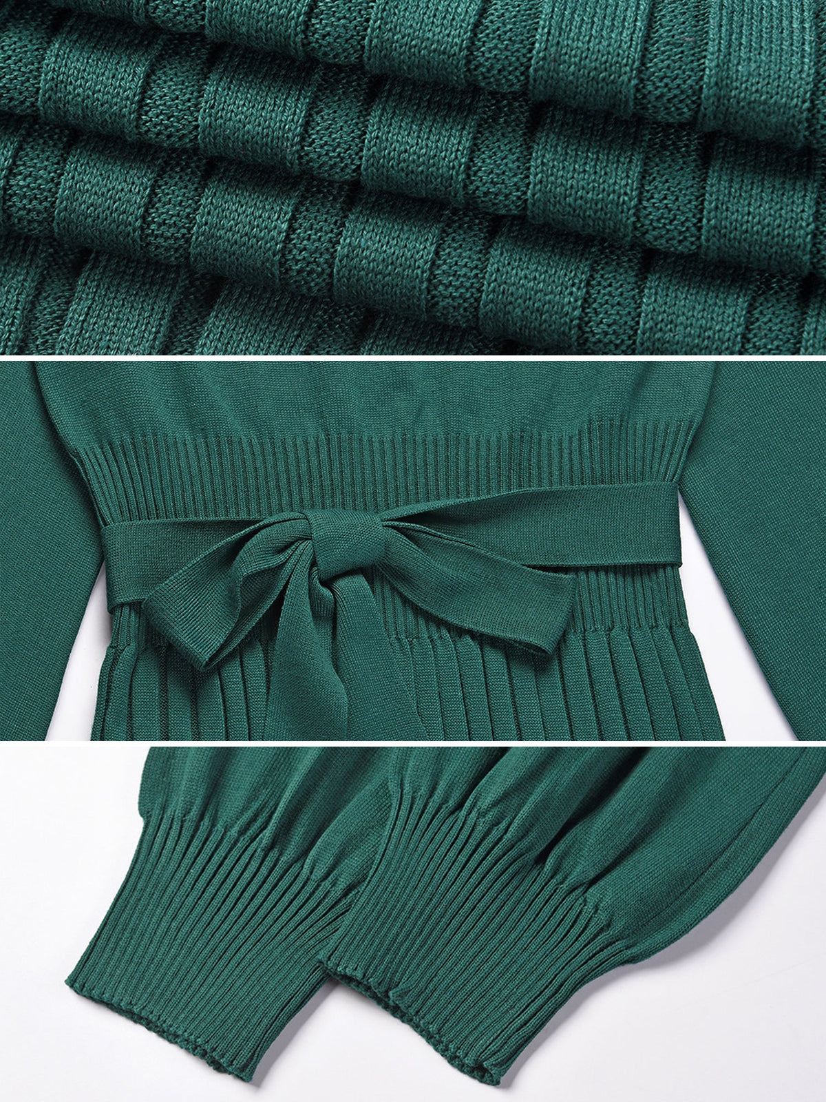 Machine-Wash Polyester Long-Sleeve Dress