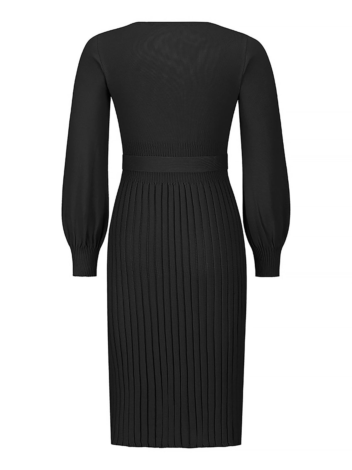 Machine-Wash Polyester Long-Sleeve Dress