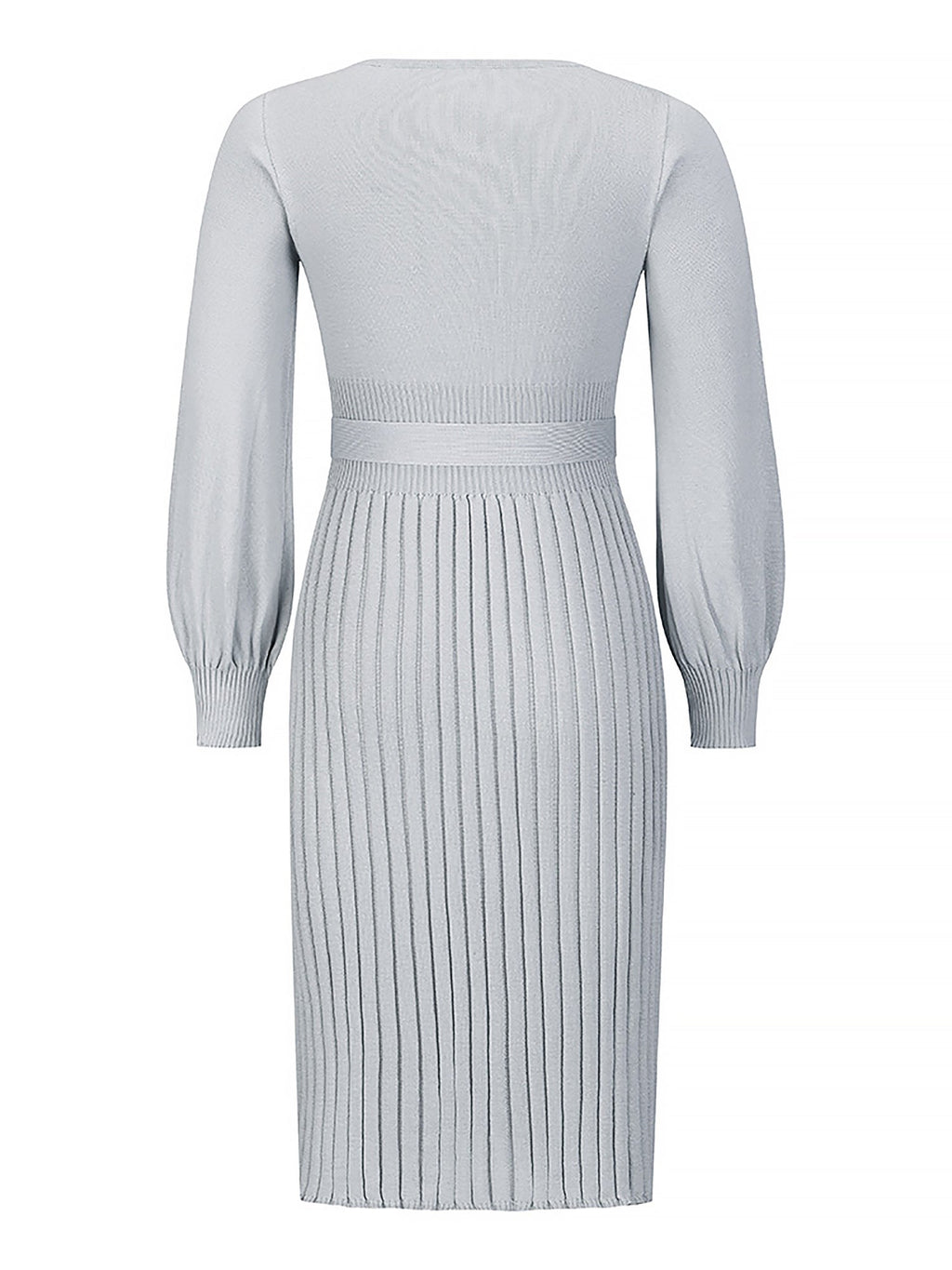 Machine-Wash Polyester Long-Sleeve Dress