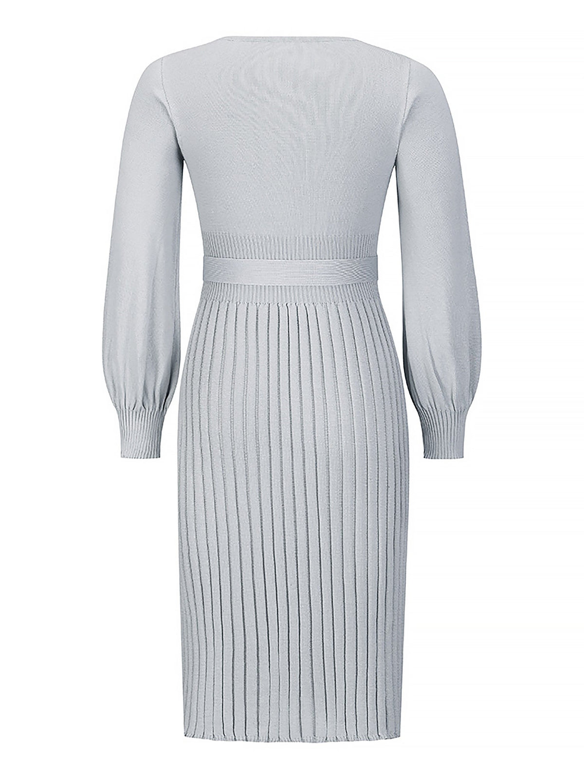 Machine-Wash Polyester Long-Sleeve Dress