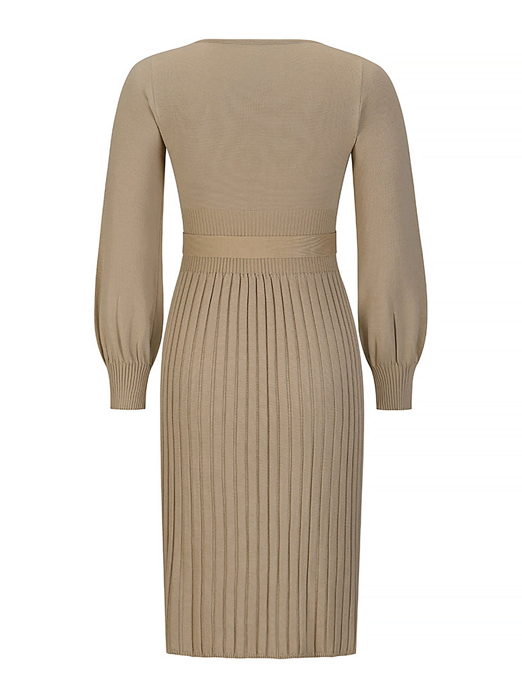 Machine-Wash Polyester Long-Sleeve Dress