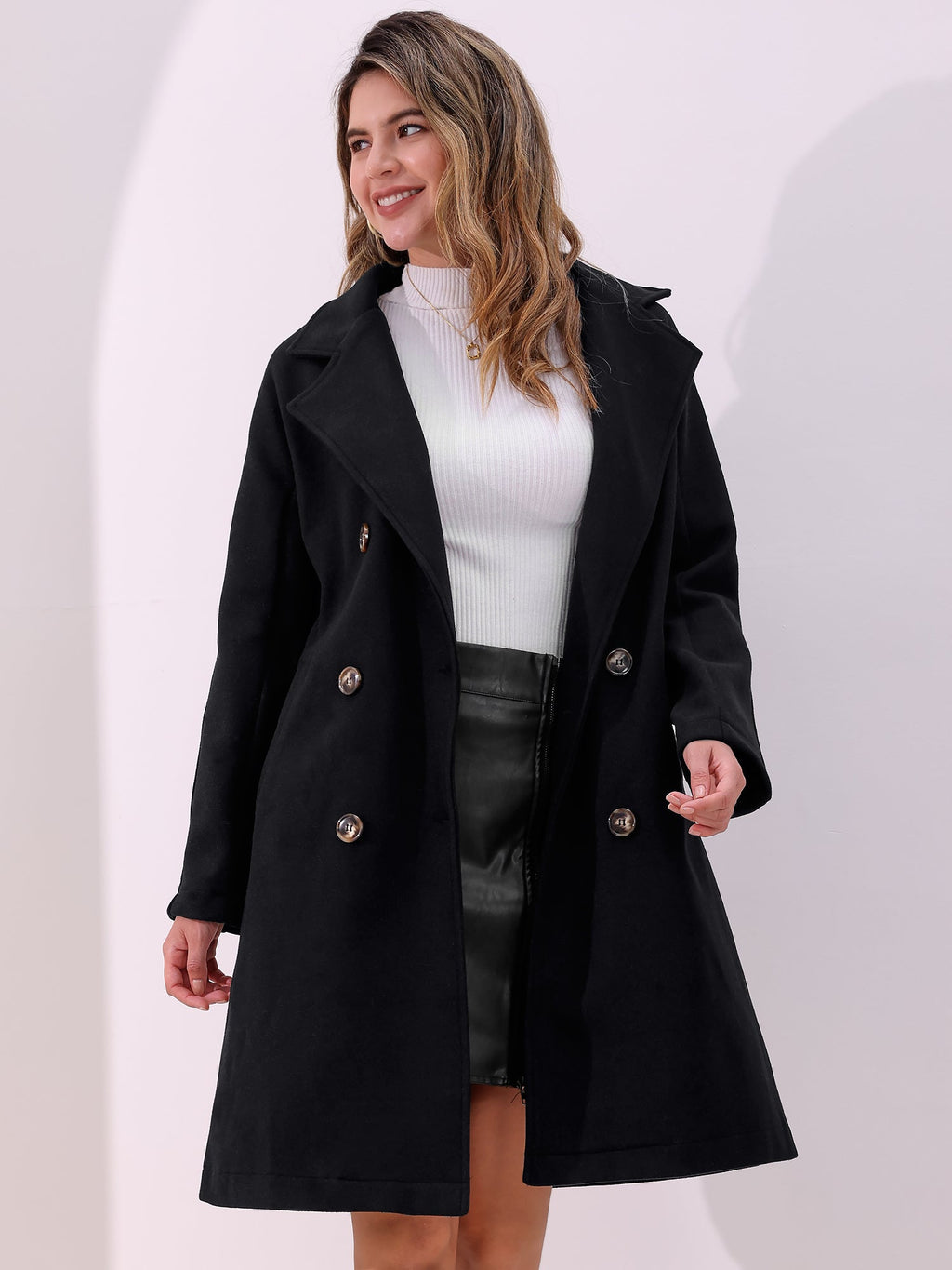 Machine-Wash Casual Long Sleeve Coat