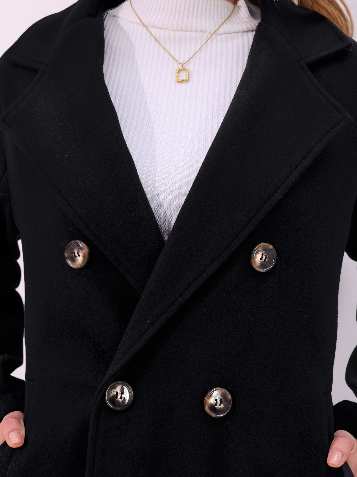 Machine-Wash Casual Long Sleeve Coat