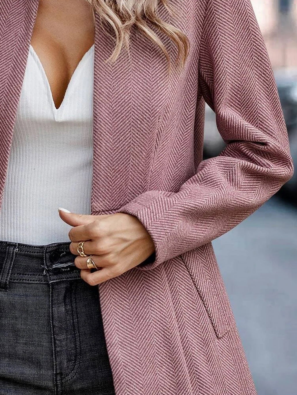 Classic Fit Solid Jacket