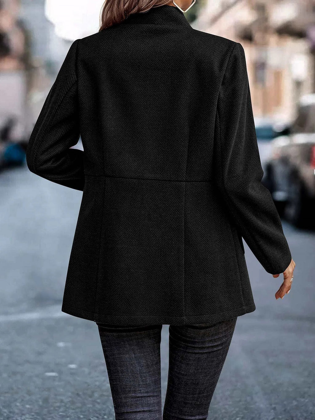 Classic Fit Solid Jacket