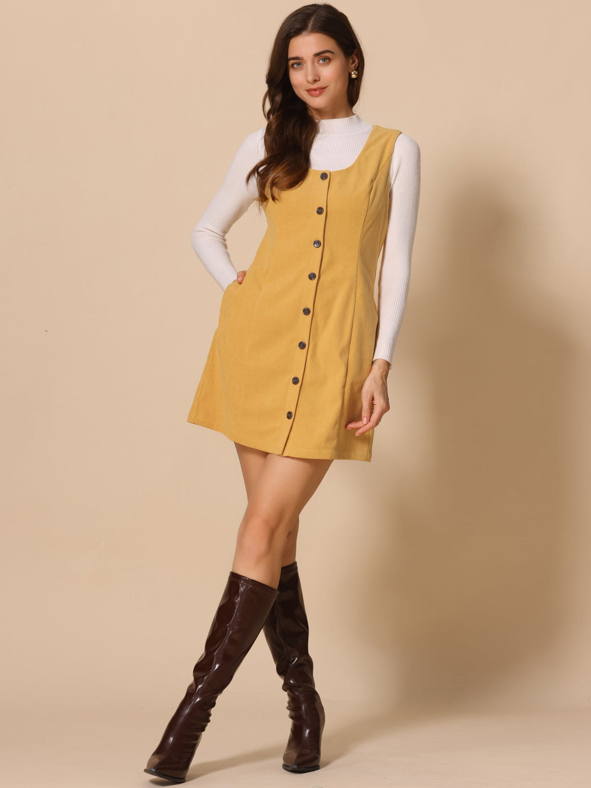 Scoop Neck Sleeveless Dress