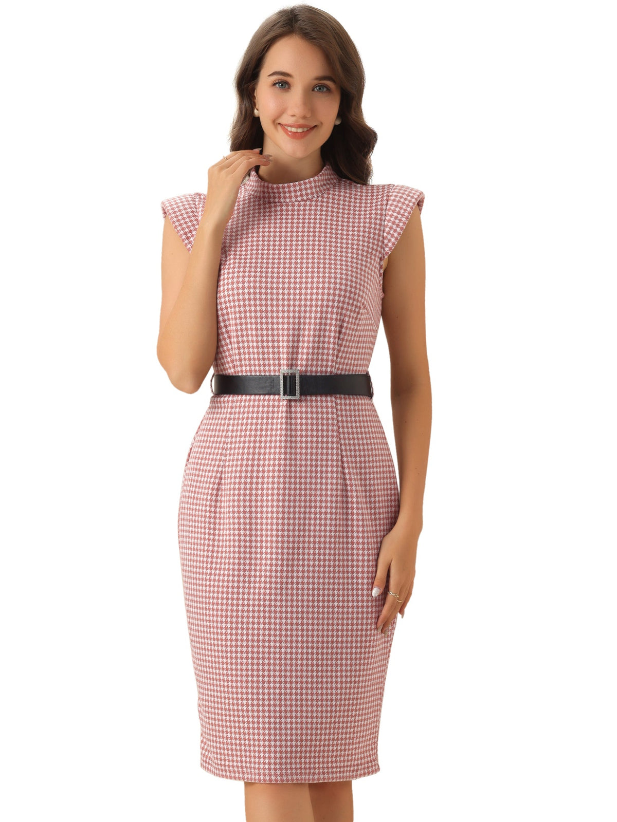 Slim Short-Sleeve Formal Dress