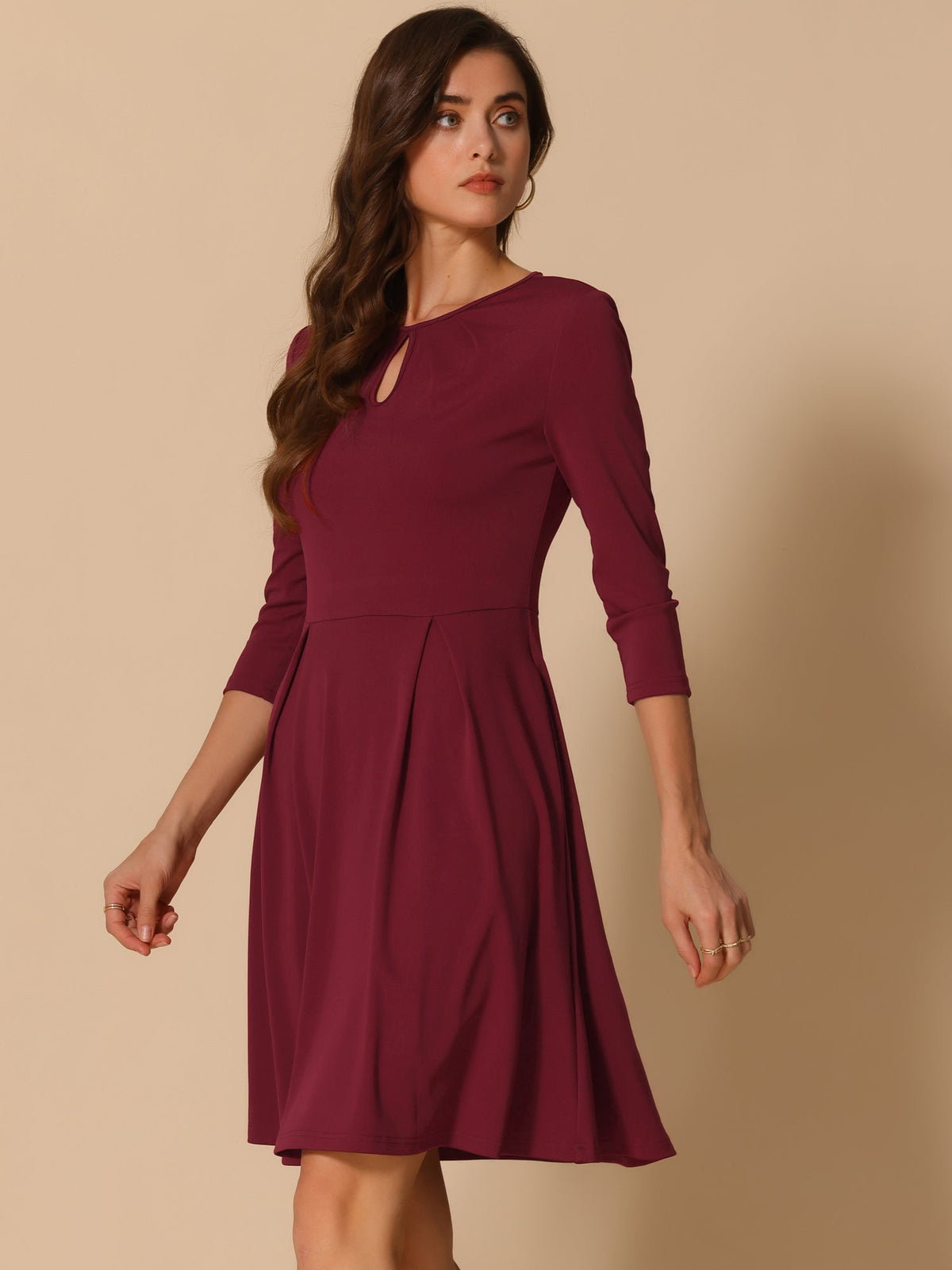 Minimal Solid Winter Dress