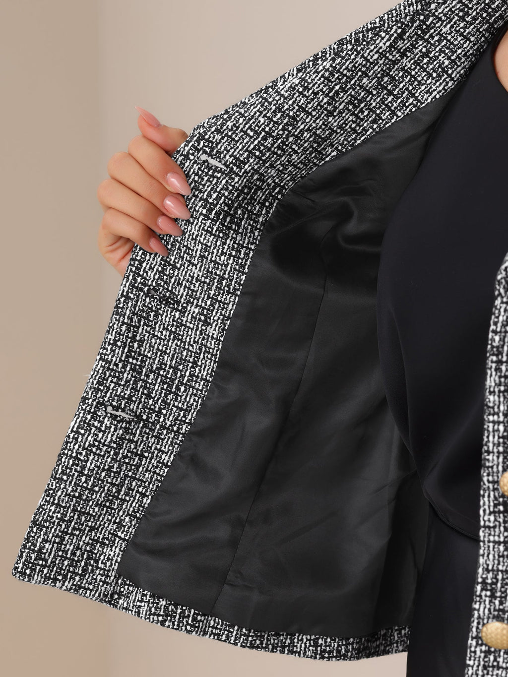 Regular Fit Dressy Plaid Blazer