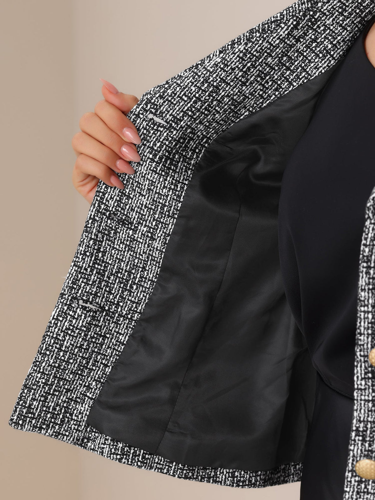 Regular Fit Dressy Plaid Blazer