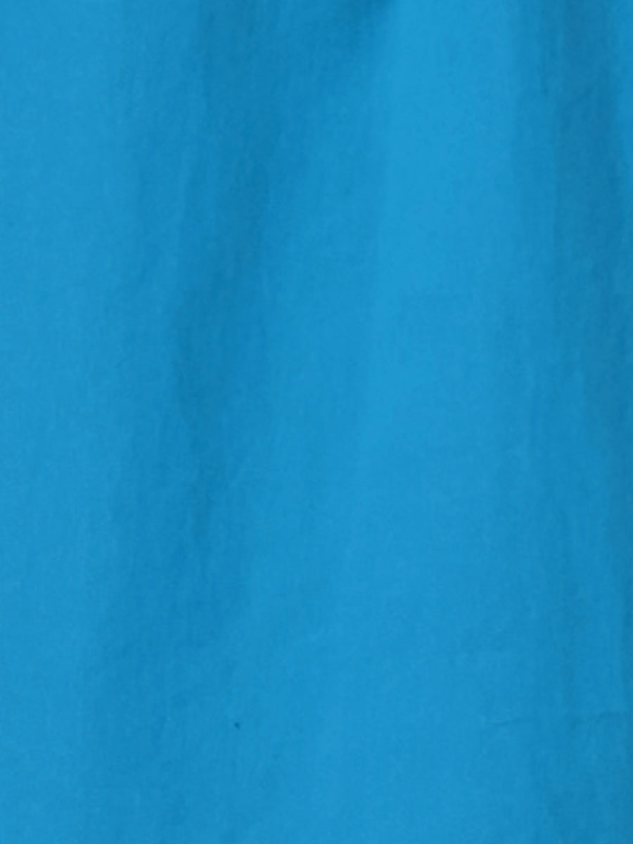 Point-Collar Ruched Dress