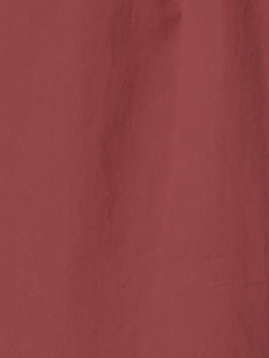 Point-Collar Ruched Dress