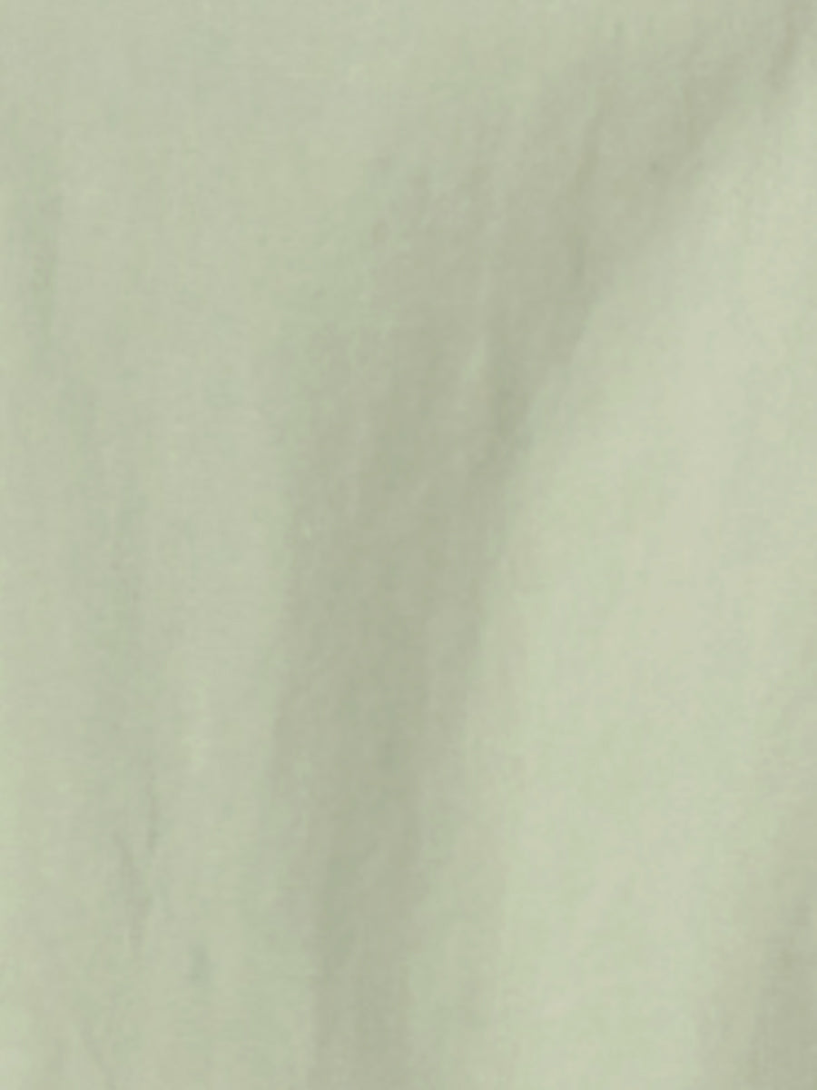 Point-Collar Ruched Dress