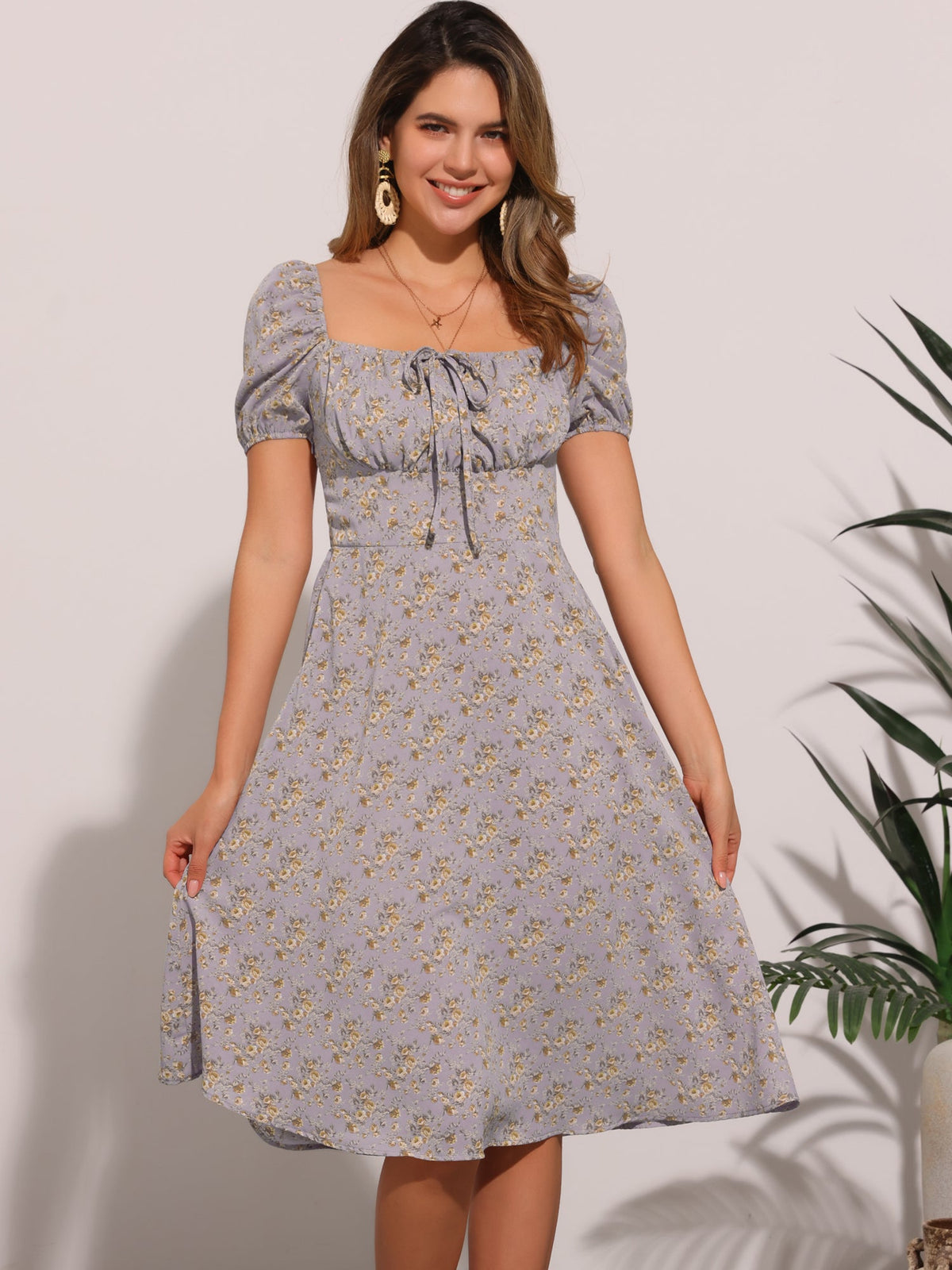 Short-Sleeve Standard Fit Dress