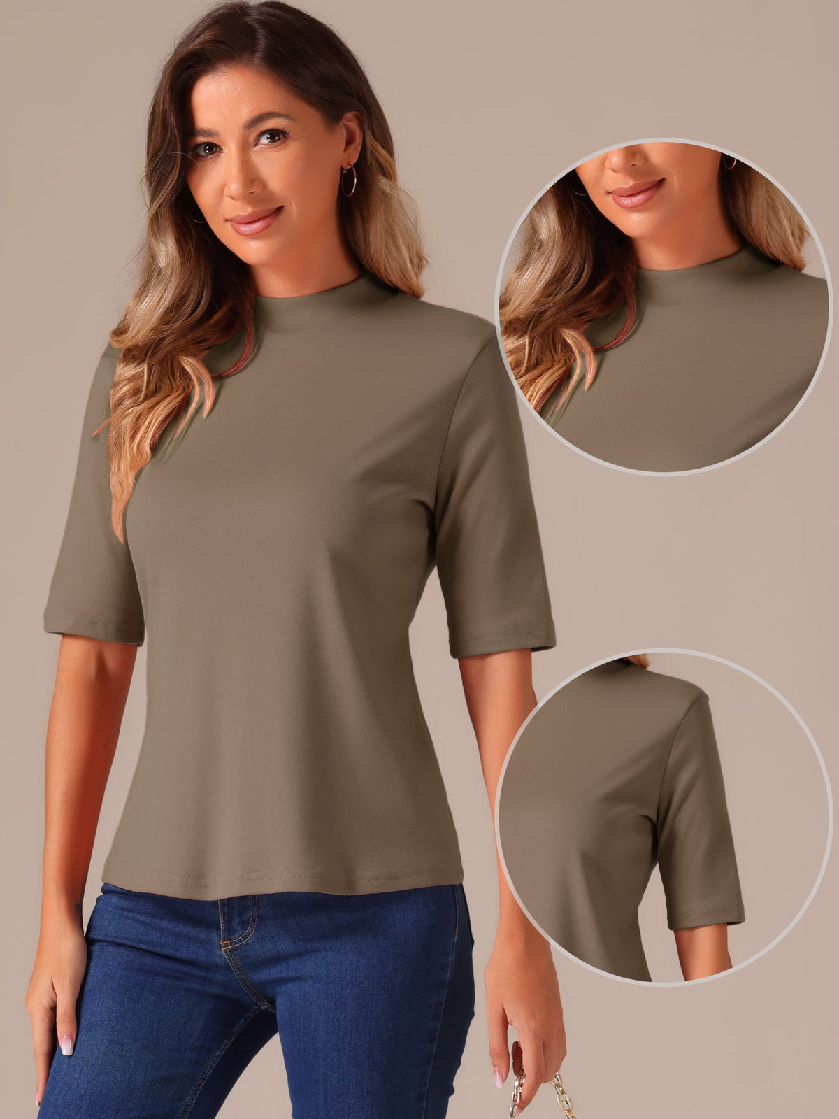 Year-Round Crew Neck Blouse