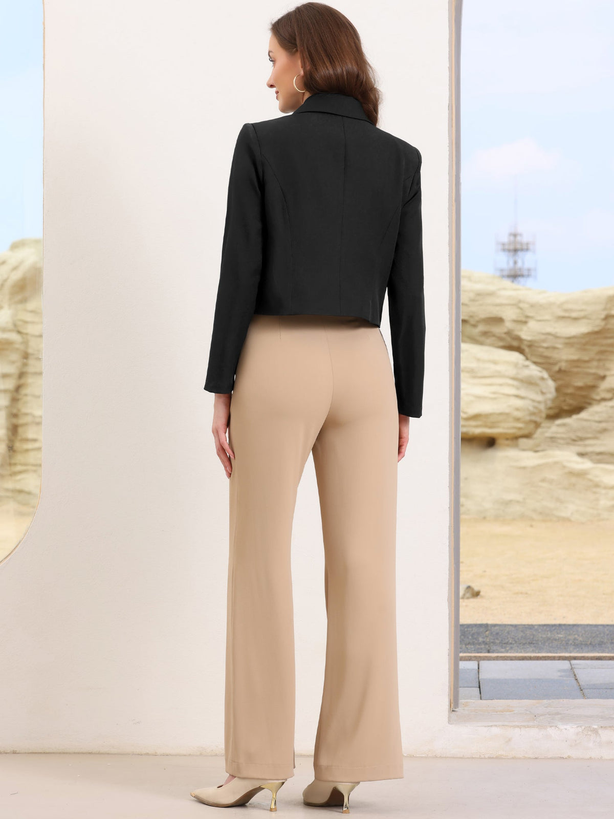 Workwear Stretch Long-Sleeve Blazer